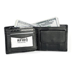 8020 Horizontal Retro Crazy Horse Texture Leather Anti-magnetic RFID Wallet Clutch Bag for Men, with Card Slots, 8020 Black, 8020 Coffee, 8020 Yellowish-brown