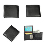 8020 Horizontal Retro Crazy Horse Texture Leather Anti-magnetic RFID Wallet Clutch Bag for Men, with Card Slots, 8020 Black, 8020 Coffee, 8020 Yellowish-brown
