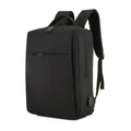 POFOKO Large-capacity Waterproof Oxford Cloth Business Casual Backpack with External USB Charging Design for 15.6 inch Laptops – Waterproof Black
