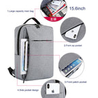 POFOKO Large-capacity Waterproof Oxford Cloth Business Casual Backpack with External USB Charging Design for 15.6 inch Laptops – Waterproof