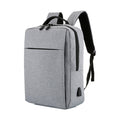 POFOKO Large-capacity Waterproof Oxford Cloth Business Casual Backpack with External USB Charging Design for 15.6 inch Laptops – Waterproof Grey