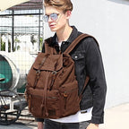 AUGUR 1039 Men Retro Canvas Backpack Shoulders Laptop Bag, 1039