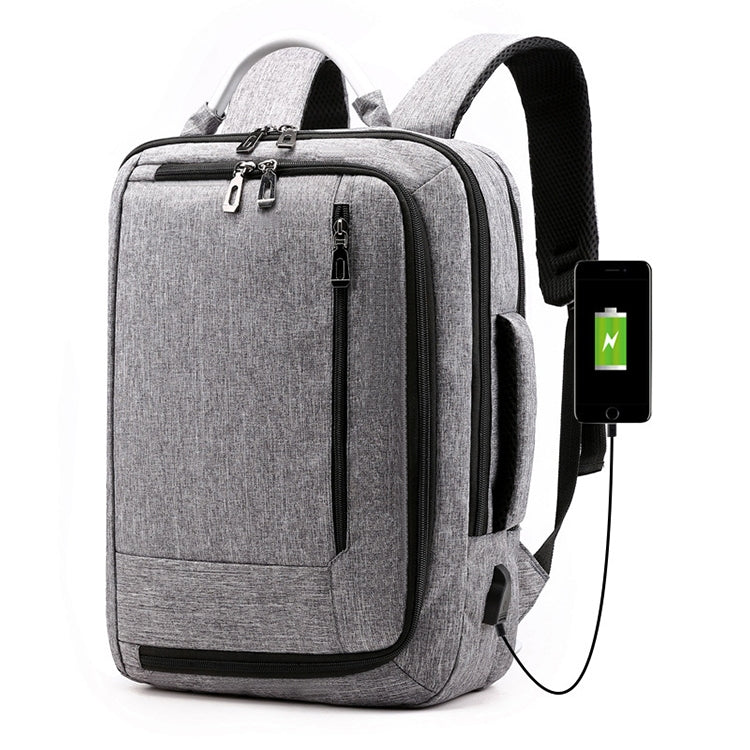 cxs-620 Multifunctional Oxford Laptop Bag Backpack – Wear-resistant Light Grey