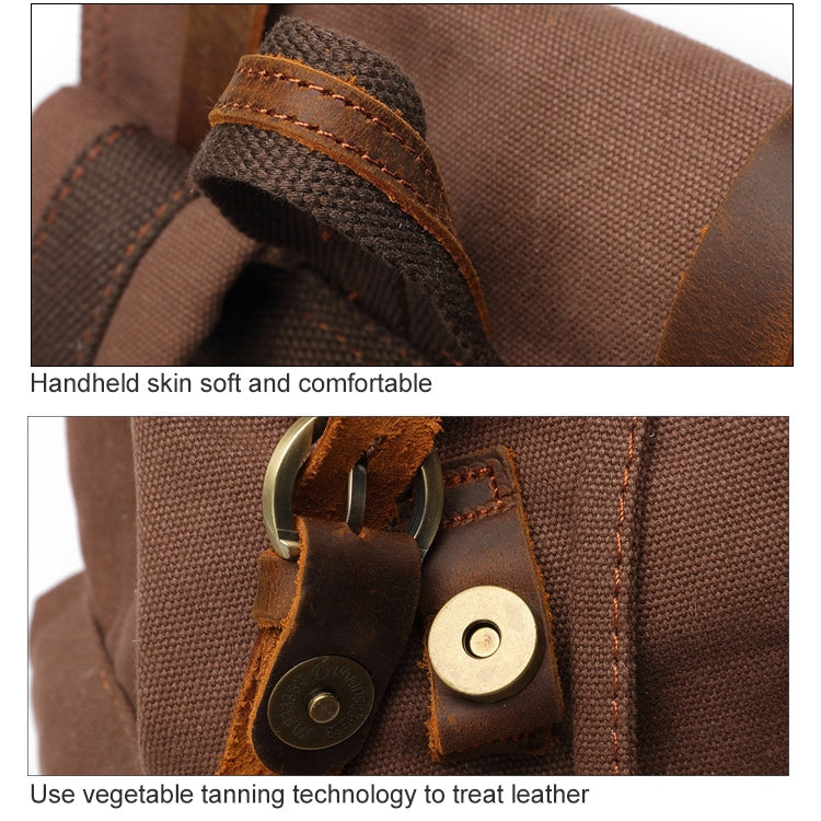 AUGUR 1039 Large Student Retro Canvas Backpack Shoulders Laptop Bag, 1039 Large