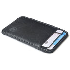 XIAO YUAN XIANG Cowhide Leather 5 Card Pocket Sleeve Wallet Coin Purse Credit Card Holder, Size: 10.6cm x 7.2cm, Random Color Delivery, 5 Card Pocket Sleeve