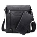 WEIXIER 15036 Multifunctional Men Business Messenger Bag Single Shoulder Bag with Handbag Black