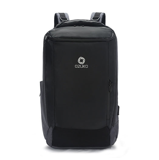 Ozuko 9060 Large Capacity Waterproof USB Outdoor Shoulder Backpack, Size: Large, 33x21x53cm – Waterproof Grey