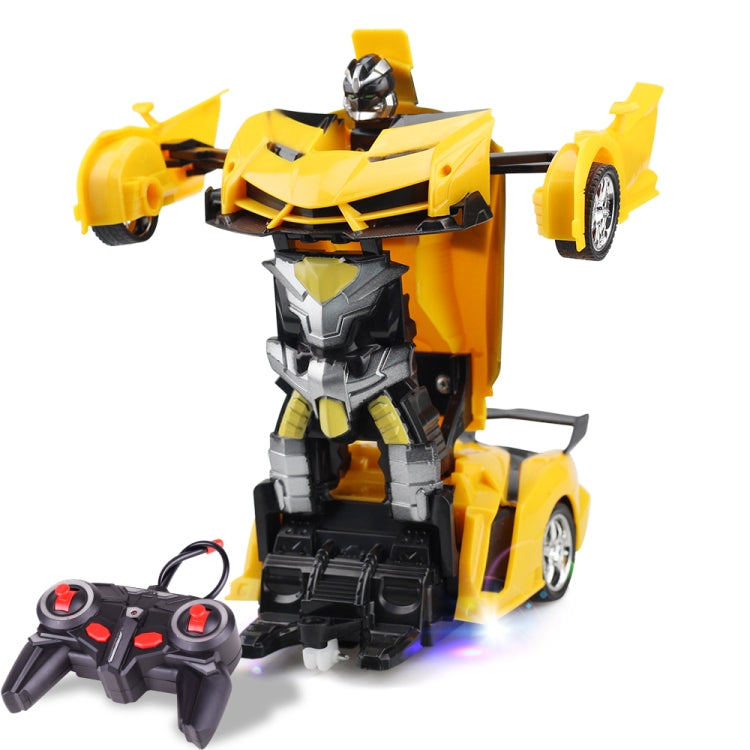1023 4 Channels Remotely Deformed Car Toy Car Yellow