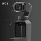 6 PCS HD Lens Protector + Screen Film for DJI OSMO Pocket Gimbal, HD Lens Protector HD Lens Protector