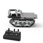 MoFun SW(RC)-007 2.4G Wireless Remote Control 10-channel Dump Truck Children DIY Stainless Steel Assembled Toy, SW(RC)-007