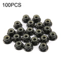 100 PCS iFlight M5 CW 6061 Aluminum Motor Screw Nuts Nylon Insert Self Lock Flange Nut for RC FPV Racing Drone Motor, M5 CW 6061(Black), M5 CW 6061(Red) M5 CW 6061(Black) Black