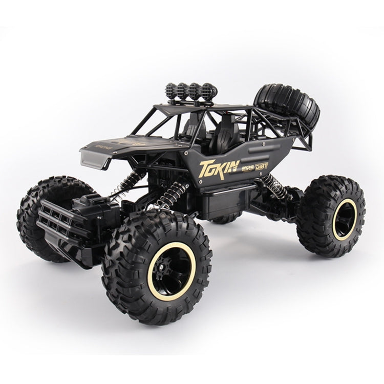 HD6026 1:12 Large Alloy Climbing Car Mountain Cross-country Four-wheel Drive Remote Control Car Toy, Size: 37cm, HD6026 1:12(Black), 6255 2.4GHz 1:16(Green), HD6026 1:12(Gold), HD6026 1:12(Red), HD6026 1:12(Silver) HD6026 1:12(Black) Black