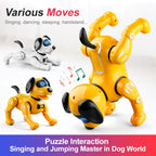 YDJ-K11 Programable Remote Control Robot Dog RC Toy, YDJ-K11(White), YDJ-K11(Yellow)