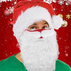 Santa Claus Beard Dustproof Cotton Mask Christmas Funny Dress Up Ornaments, Cotton Mask – Durable Build, Easy to Use