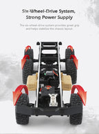 JJR/C Q60 Transporter-1 Full Body 1:16 Mini 2.4GHz RC 6WD Tracked Off-Road Military Truck Car Toy, Q60