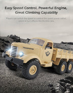JJR/C Q60 Transporter-1 Full Body 1:16 Mini 2.4GHz RC 6WD Tracked Off-Road Military Truck Car Toy, Q60