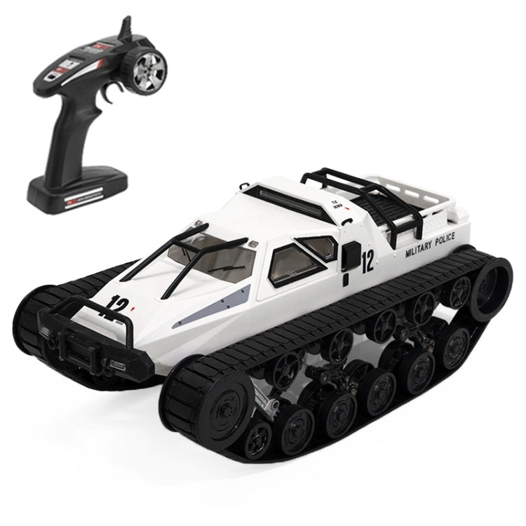 SG-1203 1:12 2.4G Simulation Remote Control EV Tracked Vehicle Tank Off-road Vehicle Model Car Toy – Durable Build, Easy to Use White
