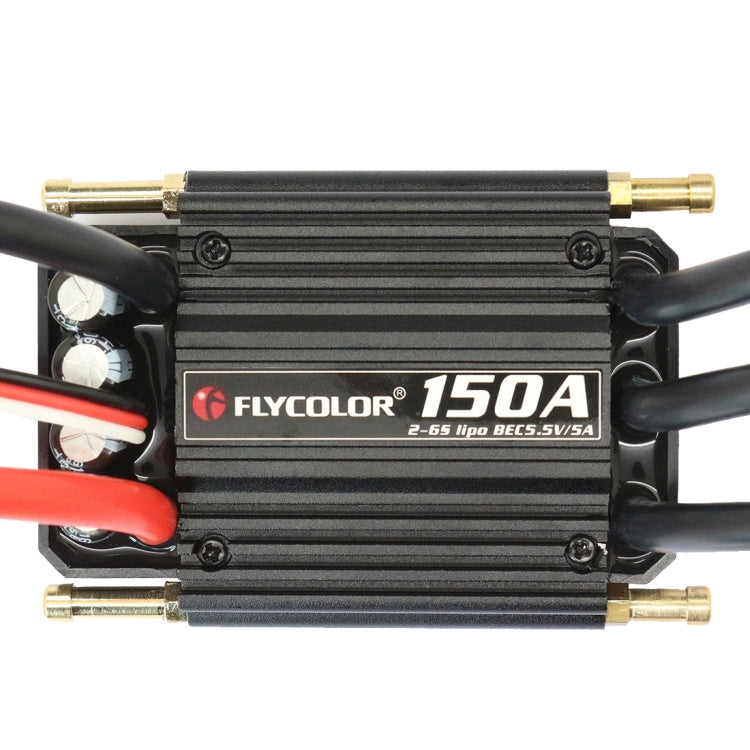 Flycolor Flymoster Series 150A 2-6S Waterproof Electronic Speed Controller for RC Boat, 150A 2-6S 150A 2-6S