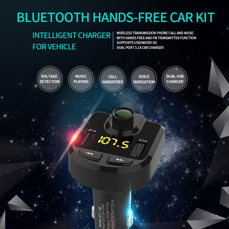 Dual USB Charger, Support Bluetooth / Micro SD Card / TF Card / USB Disk, BT36