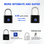 Stainless Steel Automatic Intelligent Fingerprint Padlock Electronic Lock, 10 Fingerprint Edition – Waterproof
