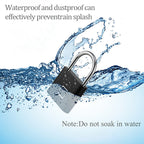 Stainless Steel Automatic Intelligent Fingerprint Padlock Electronic Lock, 10 Fingerprint Edition – Waterproof