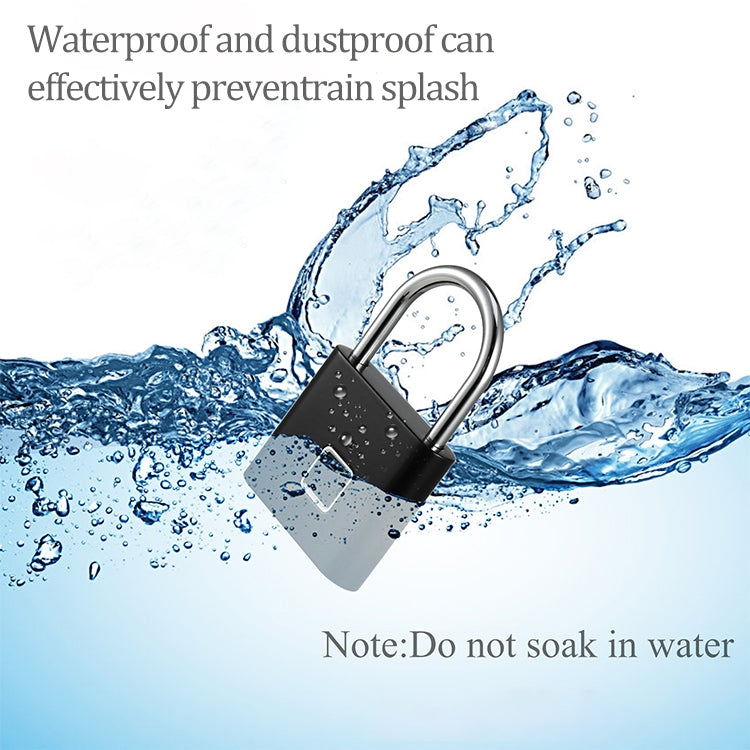 Stainless Steel Automatic Intelligent Fingerprint Padlock Electronic Lock, 10 Fingerprint Edition – Waterproof