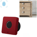 T5 Square Version Aluminum Alloy Panel Fingerprint Drawer Lock, Black, Pink, Blue, Red, Silver