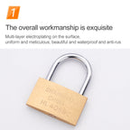 Copper Padlock Small Lock, Style: Long Lock Beam, 30mm Not Open, Long, 30mm Not Open