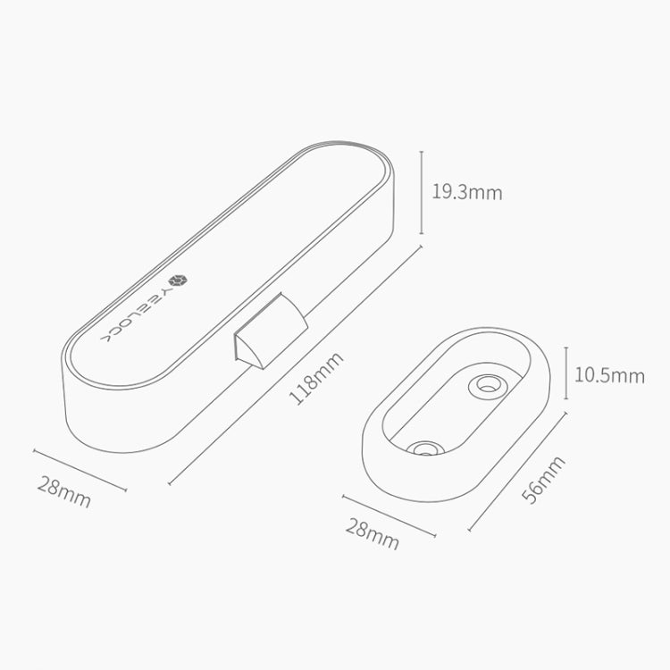 Original Xiaomi Youpin YEELOCK Smart Drawer Cabinet Lock Switch, US Plug, Youpin YEELOCK – Bluetooth