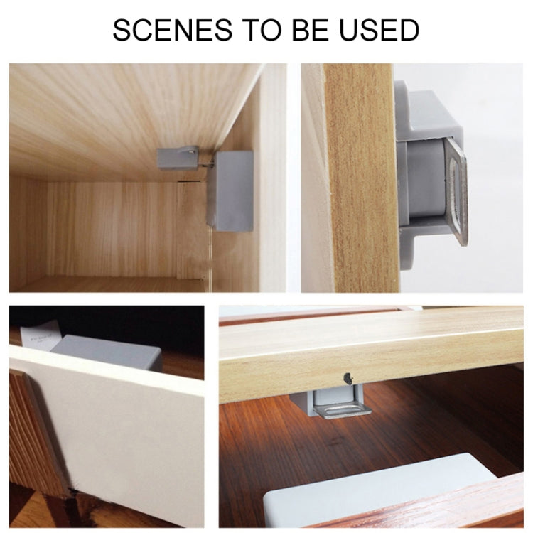 T3 ABS Magnetic Card Induction Lock Invisible Bilateral Open Cabinet Door Lock, Bilateral – Magnetic