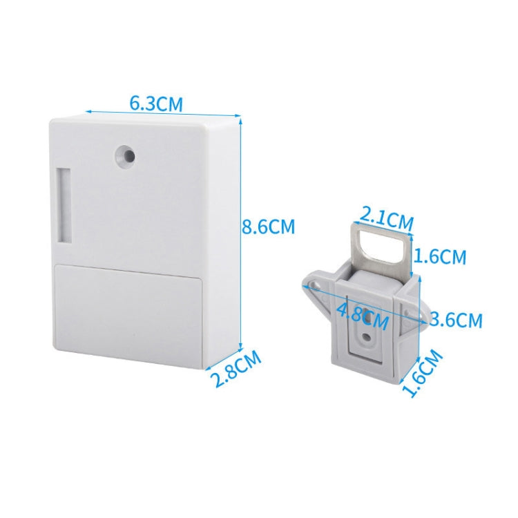 T3 ABS Magnetic Card Induction Lock Invisible Bilateral Open Cabinet Door Lock, Bilateral – Magnetic