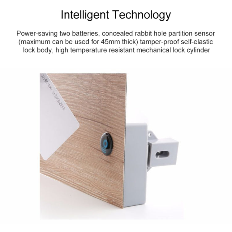 T3 ABS Magnetic Card Induction Lock Invisible Bilateral Open Cabinet Door Lock, Bilateral – Magnetic