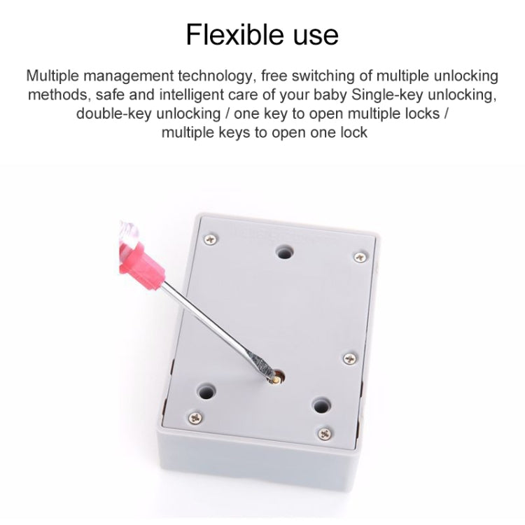 T3 ABS Magnetic Card Induction Lock Invisible Bilateral Open Cabinet Door Lock, Bilateral – Magnetic