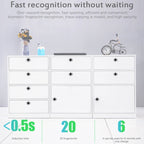 T22F Micro USB Charging Zinc Alloy Smart Bilateral Open Fingerprint Drawer Lock File Cabinet Lock, Bilateral Open Fingerprint – Durable Build, Easy to Use
