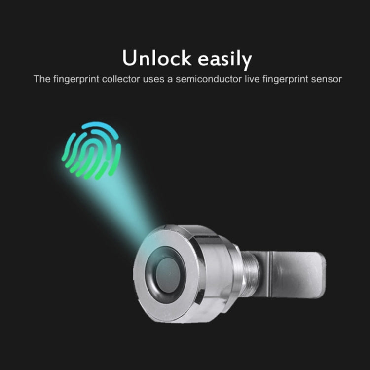 T22F Micro USB Charging Zinc Alloy Smart Bilateral Open Fingerprint Drawer Lock File Cabinet Lock, Bilateral Open Fingerprint – Durable Build, Easy to Use