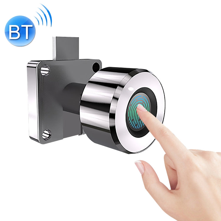 T21FB Micro USB Charging Zinc Alloy Smart Fingerprint + Bluetooth Single Open Drawer Lock File Cabinet Lock, Single Open Fingerprint + Bluetooth Single Open Fingerprint + Bluetooth