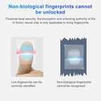 T23FB Micro USB Charging Zinc Alloy Smart Fingerprint + Bluetooth Triple Linkage Open Drawer Lock File Cabinet Lock, Triple Linkage Open Fingerprint + Bluetooth