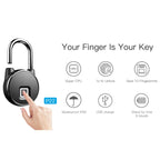 P22 Intelligent Waterproof Anti-theft Fingerprint Security Door Padlock, P22