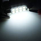 2 PCS 36mm Festoon 3W 300LM White Light 8 LED 3528 SMD Canbus Error-Free Car Reading Lamps, DC 12, 36mm