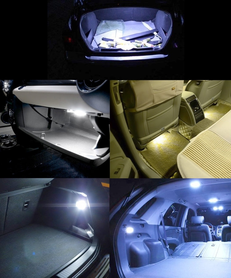 2 PCS 36mm Festoon 3W 300LM White Light 8 LED 3528 SMD Canbus Error-Free Car Reading Lamps, DC 12, 36mm