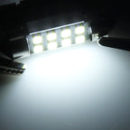 2 PCS 41mm Festoon 3W 300LM White Light 8 LED 3528 SMD Canbus Error-Free Car Reading Lamps, DC 12, 41mm