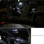 2 PCS 41mm Festoon 3W 300LM White Light 8 LED 3528 SMD Canbus Error-Free Car Reading Lamps, DC 12, 41mm