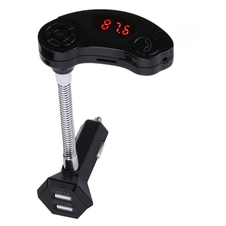 GT86 Dual USB Charger Car Bluetooth FM Transmitter Kit, Support LCD Display / TF Card Music Play / Hands-free, GT86 (Gold), GT86 (Silver), GT86 (Black) – Bluetooth GT86 (Black) Black