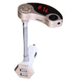GT86 Dual USB Charger Car Bluetooth FM Transmitter Kit, Support LCD Display / TF Card Music Play / Hands-free, GT86 (Gold), GT86 (Silver), GT86 (Black) GT86 (Gold) Gold