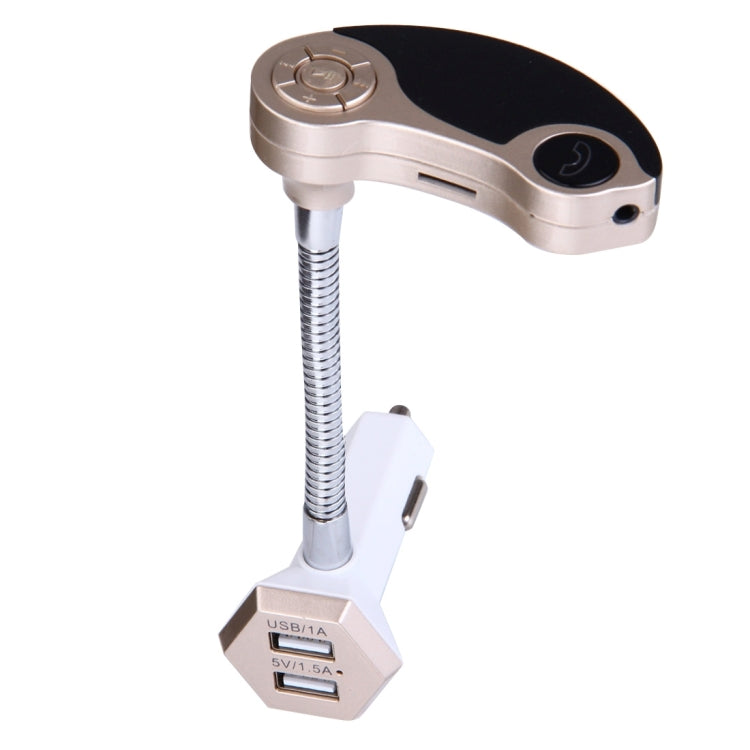 GT86 Dual USB Charger Car Bluetooth FM Transmitter Kit, Support LCD Display / TF Card Music Play / Hands-free, GT86 (Gold), GT86 (Silver), GT86 (Black)