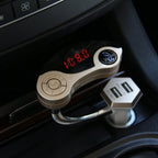 GT86 Dual USB Charger Car Bluetooth FM Transmitter Kit, Support LCD Display / TF Card Music Play / Hands-free, GT86 (Gold), GT86 (Silver), GT86 (Black)