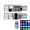 2 PCS Colorful 36MM T10 Port Remote Control Car Dome Lamp LED Reading Light with 6 LED Lights, 36MM 6 LED Lights 36MM 6 LED Lights
