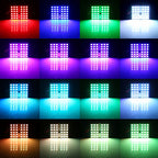 2 PCS Colorful 36MM T10 Port Remote Control Car Dome Lamp LED Reading Light with 6 LED Lights, 36MM 6 LED Lights