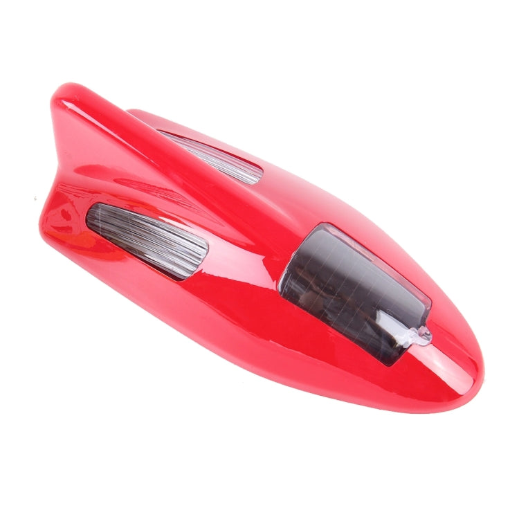 Solar Colorful Light Anti Collision Shark Fin Car Taillight LED Flash Warning Light Caution Light – Waterproof