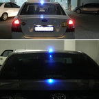 Solar Colorful Light Anti Collision Shark Fin Car Taillight LED Flash Warning Light Caution Light – Waterproof